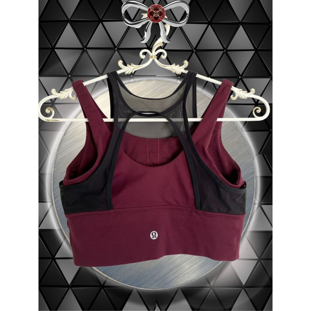 Lululemon Double Tap II Mesh Strappy Sports Bra Adobe W2AJYS 8 - Picture 2 of 4